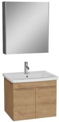 Vitra Quadrum 67098 Banyo Dolabı Seti 65 Cm,Kapaklı,Altın Meşe