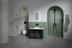 Vitra Liquid 66742 Lavabo Dolabı 100 cm,Ayaklı Metal Kapaklı