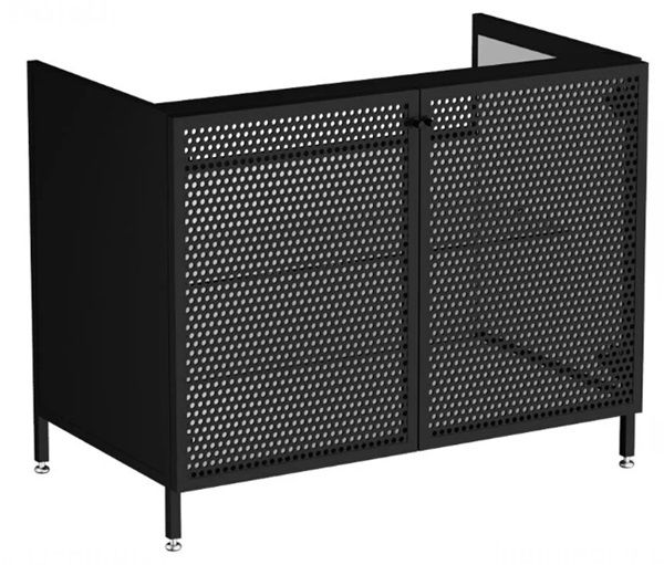 Vitra Liquid 66742 Lavabo Dolabı 100 cm,Ayaklı Metal Kapaklı