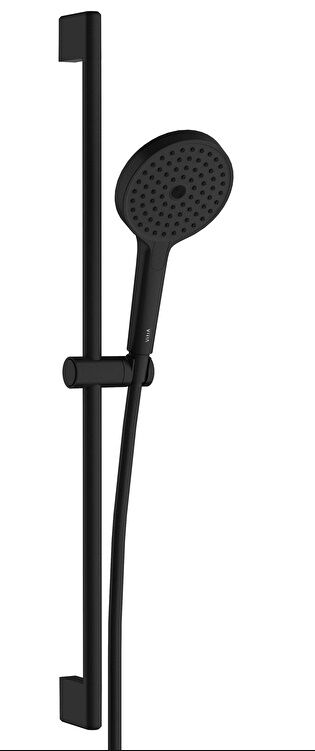 Vitra A4592736 Prime Round Sürgülü El Duşu Takımı 3F Mat Siyah