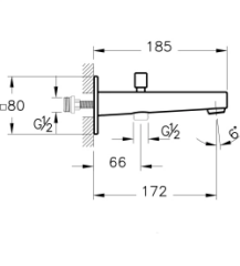 Artema A4359525 Minimax Square Çıkış Ucu, El Duşu Çıkışlı,Fırçalı Altın