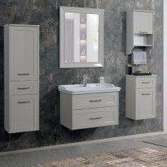 Lineart Frame 80 cm Banyo Dolabı + Ayna