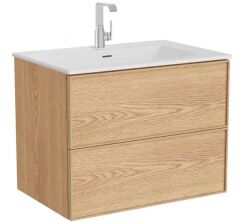 Vitra Metropole Edge 67136 Etajerli Lavabolu 80 cm Açık Meşe