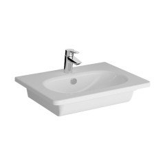 Vitra Root Groove 69415 Lavabo Dolabı, İki Çekmeceli, 60 Cm, Mat Beyaz, Yuvarlak Lavabolu