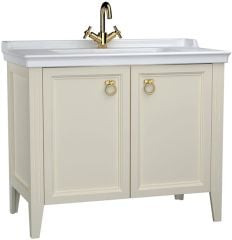 Vitra 62158 Valarte Lavabo Dolabı Kapaklı 100 Cm Mat Fildişi