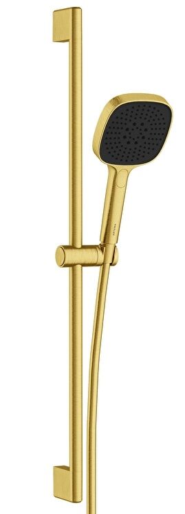 Artema A4591725 Core Square Sürgülü El Duşu Takımı Fırçalı Altın