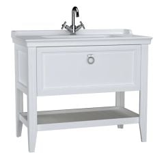 Vitra 62183 Valarte Lavabo Dolabı Tek Çekmeceli 100 Cm Mat Beyaz