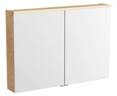 Vitra 67147 Metropole Edge Dolaplı Ayna 100 cm, Açık Meşe