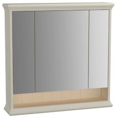 Vitra 62233 Valarte Aydınlatmalı Dolaplı Ayna 80 Cm Mat Fildişi