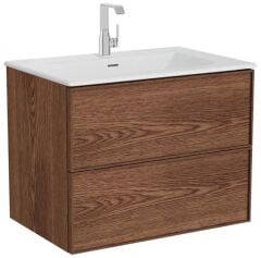 Vitra 67155 Metropole Edge Etajerli Lavabolu 80 cm Ceviz.