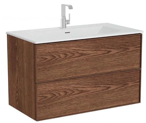 Vitra 67156 Metropole Edge Etajerli Lavabolu 100 cm Ceviz