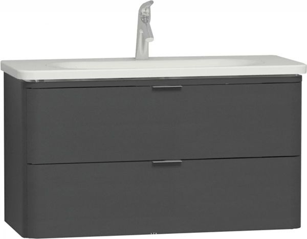 VitrA 56149 Nest Trendy Lavabo Dolabı 2 Çekmeceli 100 Cm P.Antrasit.