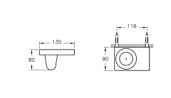VitrA A4489636 Origin Tekli Diş Fırçalığı Yerden Mat Siyah