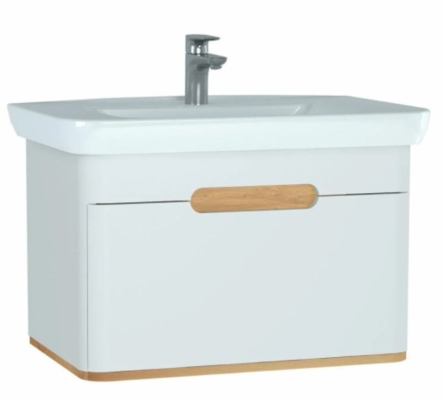 Vitra 60813 Sento Lavabo Dolabı 80 Cm Tek Çekm.Mat Beyaz