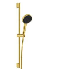 Artema A4591625 Core Round Sürgülü El Duşu Takımı 3F Fırçalı Altın