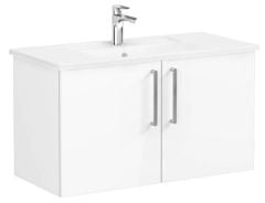Vitra Root Flat 66318 Lavabo Dolabı,Kapaklı,100cm,P.Beyaz