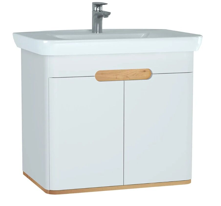 Vitra 60785 Sento Lavabo Dolabı 80 Cm Kapaklı Mat Beyaz
