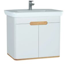 Vitra 60785 Sento Lavabo Dolabı 80 Cm Kapaklı Mat Beyaz
