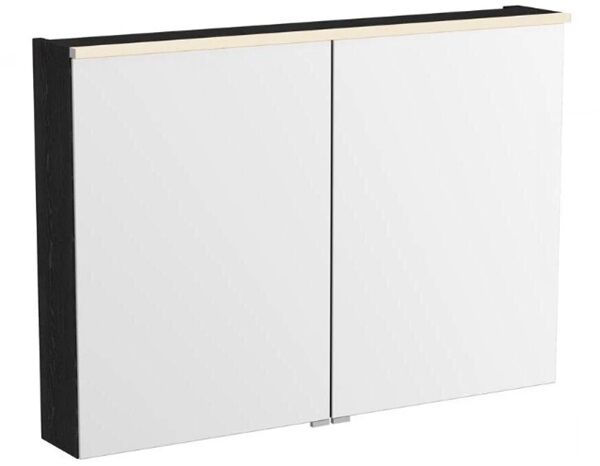 Vitra Metropole Edge Dolaplı Ayna 100 cm, Siyah Meşe