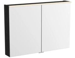 Vitra 67204 Metropole Edge Dolaplı Ayna 100 cm, Siyah Meşe