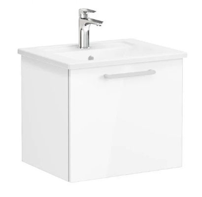 Vitra Root Flat 66414 Lavabo Dolabı,Tek Çekmece.60cm Parlak Beyaz