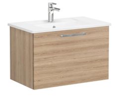 Vitra Root Flat 66422 Lavabo Dolabı,Tek Çekmece.80cm Doğal Meşe