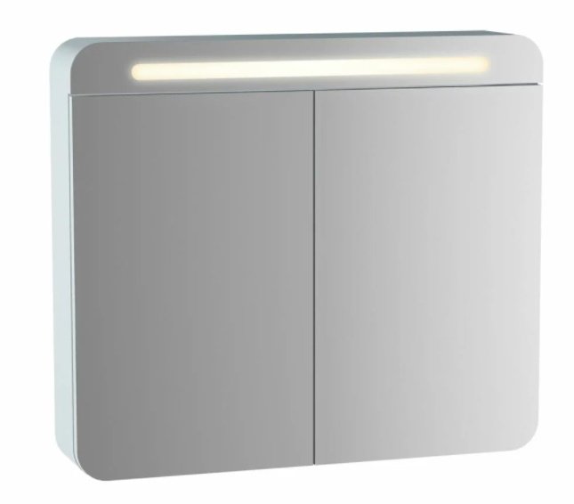 Vitra 61678 Sento Aydınlatmalı Dolaplı Ayna 80 Cm Mat Beyaz
