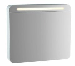 Vitra 61678 Sento Aydınlatmalı Dolaplı Ayna 80 Cm Mat Beyaz