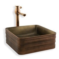 Lena E-2105C Tezgah Üstü Lavabo Bakır