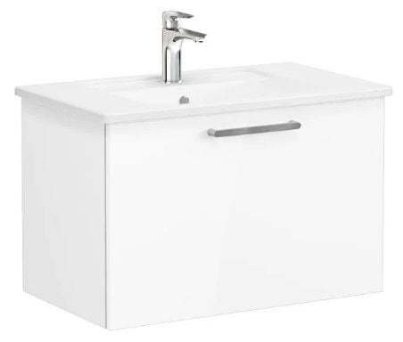 Vitra Root Flat 66426 Lavabo Dolabı,Tek Çekmece.80cm Parlak Beyaz