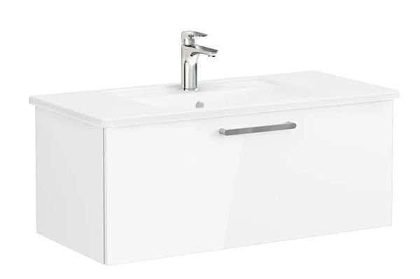 Vitra Root Flat 68238 Lavabo Dolabı,Tek Çekmece.100cm Parlak Beyaz