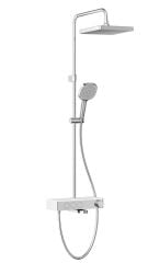 VitrA A47310 Core Square Termost.Banyo Bataryalı Duş Sistemi Krom