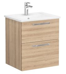 Vitra Root Flat 66290 Lavabo Dolabı,Çift Çekmece.60cm Doğal Meşe