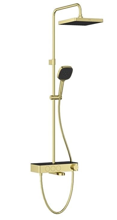 VitrA A4731074 Core Square Termost.Banyo Bataryalı Duş Sist.Soft Altın
