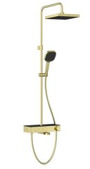 VitrA A4731074 Core Square Termost.Banyo Bataryalı Duş Sist.Soft Altın