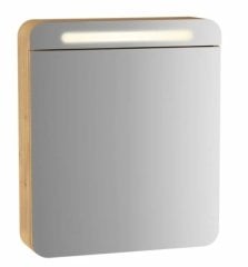 Vitra 60895 Sento Aydınlatmalı Dolaplı Ayna 60 Cm Açık Meşe Sol