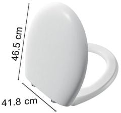 Vitra 106-401R009 Memoria Klozet Kapağı Mat Beyaz Yavaş Kapanır