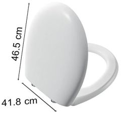 Vitra 106-401R009 Memoria Klozet Kapağı Mat Beyaz Yavaş Kapanır