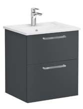 Vitra Root Flat 68269 Lavabo Dolabı,Çift Çekmece.60cm M.Fırtına Gri.