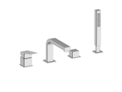 Artema A43590 Minimax Square Küvet Bataryası 4 Delikli Krom