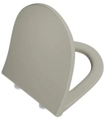 Vitra 130-420R009 Sento İnce Klozet Kapağı Mat Bej Yavaş Kapanır