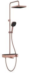 VitrA A4731024 Core Square Termost.Banyo Bataryalı Duş Sist.Fırça Bakır