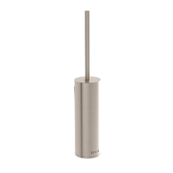 VitrA A4489334 Origin Tuvalet Fırçalığı, Yerden, Fırçalı Nikel
