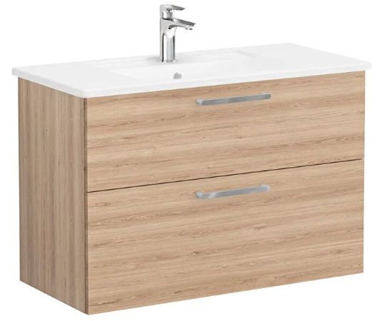Vitra Root Flat 68310 Lavabo Dolabı,Çift Çekmece.100cm Doğal Meşe