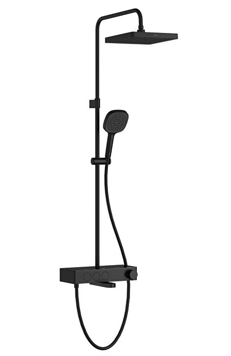 VitrA A4731036 Core Square Term.Banyo Duş Sist.Siyah