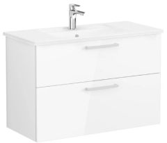 Vitra Root Flat 68303 Lavabo Dolabı,Çift Çekmece.100cm Parlak Beyaz