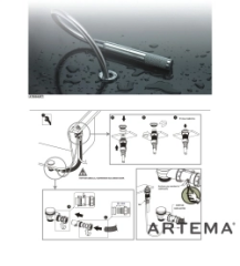 Artema A4359025 Minimax Square Küvet Bataryası F.Altın