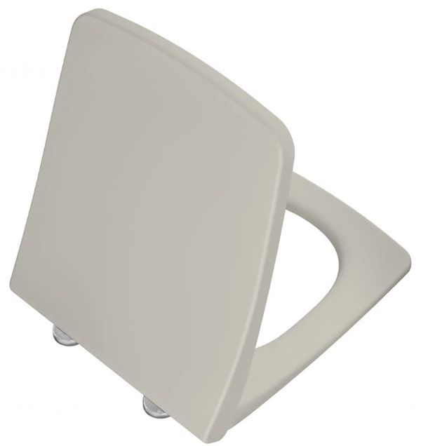 Vitra 132-420R009 Metropole Slim Klozet Kapağı Mat Bej Yavaş Kapanır
