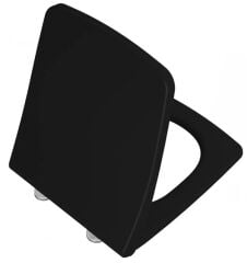 Vitra 132-483R009 Metropole Slim Klozet Kapağı Mat Siyah Yavaş Kapanır