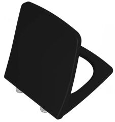 Vitra 132-483R009 Metropole Slim Klozet Kapağı Mat Siyah Yavaş Kapanır